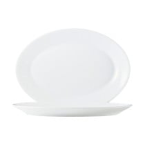 Plateau Arcoroc Blanc verre (6 uds) ( Ø 29 cm)