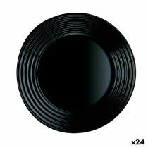 Dessert dish Luminarc Harena Black Glass (19 cm) (24 Units)