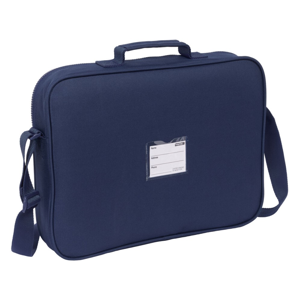 Cartable d'école Benetton Flag Blue marine 38 x 28 x 6 cm