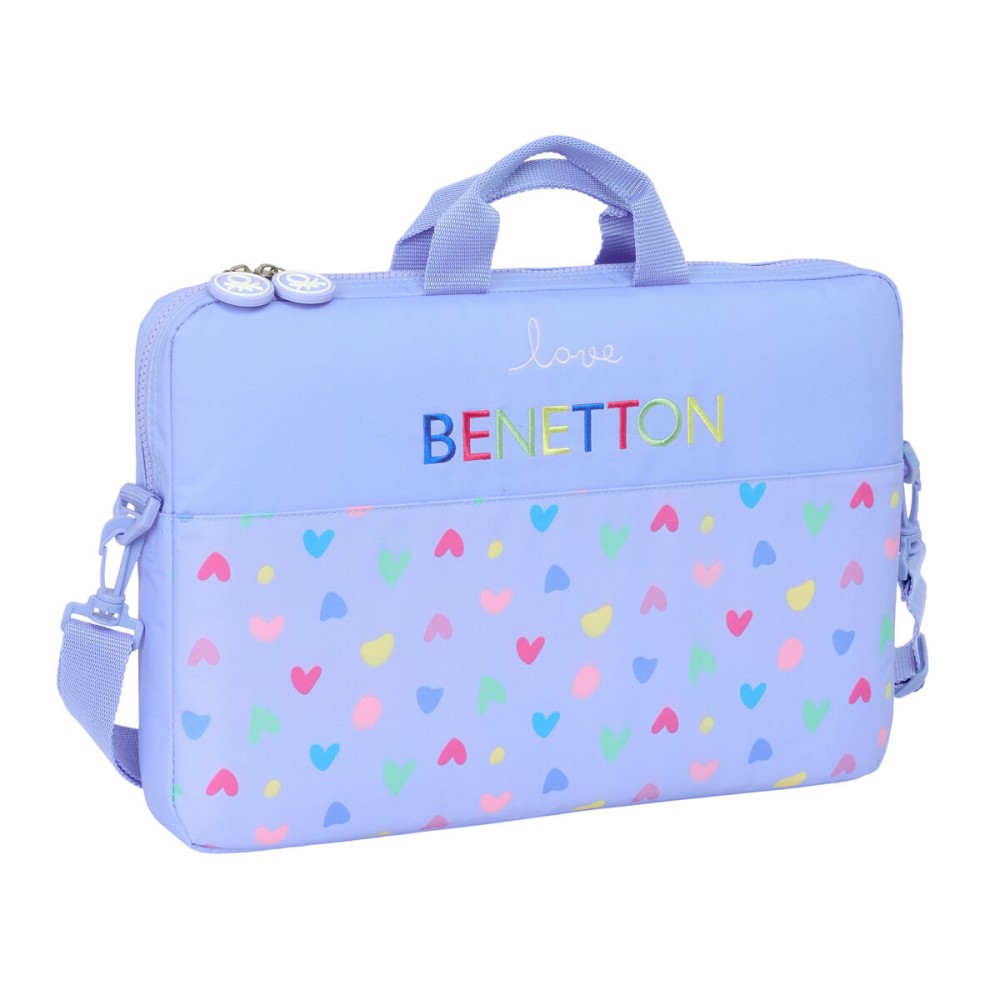 Housse pour ordinateur portable Benetton Lila Lila 40 x 27 x 4 cm