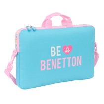 Housse pour ordinateur portable Benetton Unique Rose Turquoise 40 x 27 x 4 cm