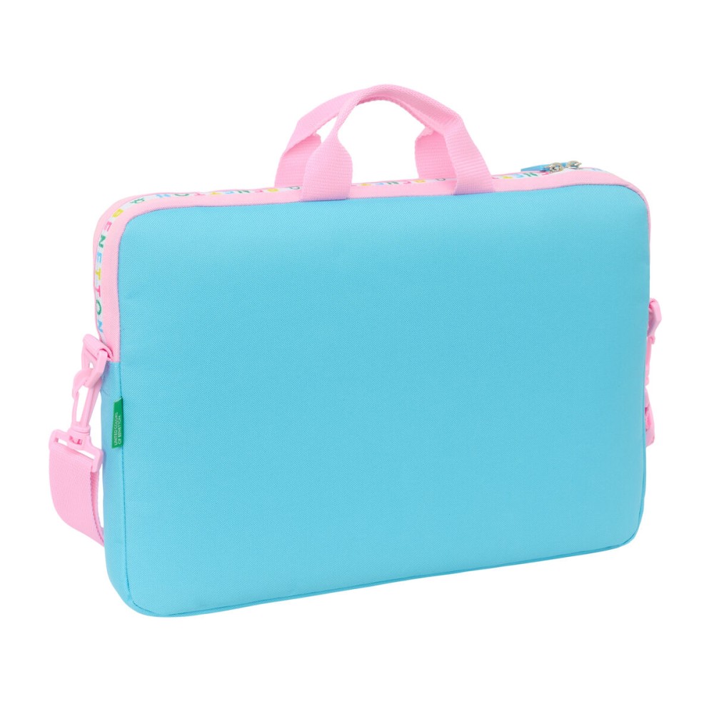 Laptop Case Benetton Unique Pink Turquoise 40 x 27 x 4 cm