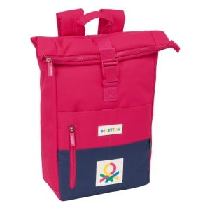 Lässiger Rucksack Benetton Cherry Cerise Marineblau