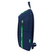 Lässiger Rucksack Benetton Green Marineblau 22 x 39 x 10 cm