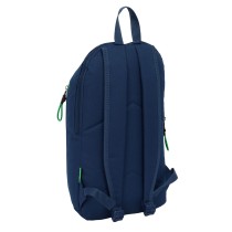 Casual Backpack Benetton Green Navy Blue 22 x 39 x 10 cm