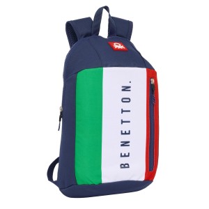 Lässiger Rucksack Benetton Flag Marineblau 22 x 39 x 10 cm