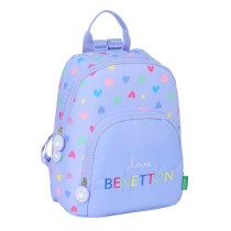 Lässiger Rucksack Benetton Lila Lila 25 x 30 x 13 cm