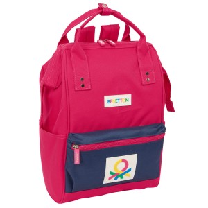 Lässiger Rucksack Benetton benetton Cerise Marineblau