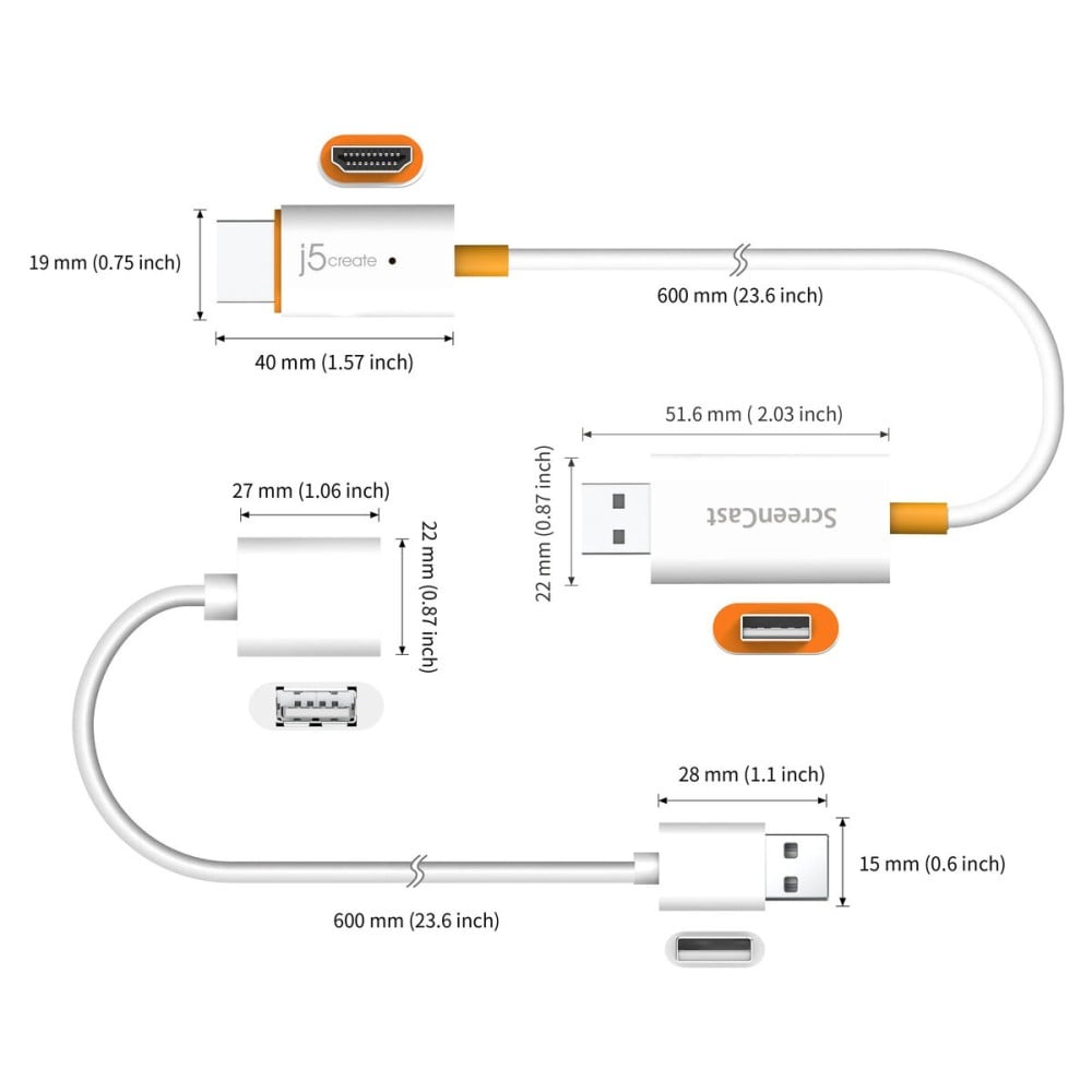 Câble Audio Jack (3,5 mm) j5create JVAW56-N