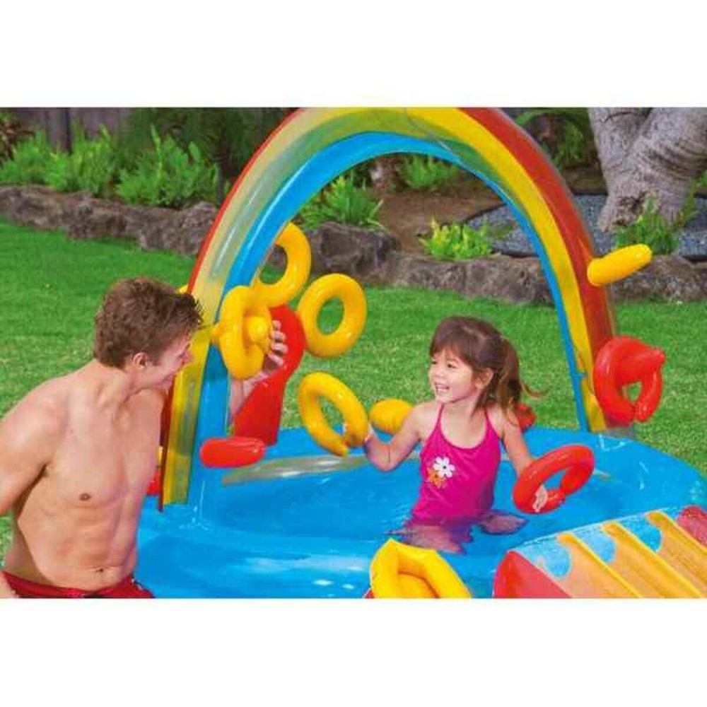 Inflatable Paddling Pool for Children Intex   Playground Rainbow 297 x 135 x 193 cm 381 L