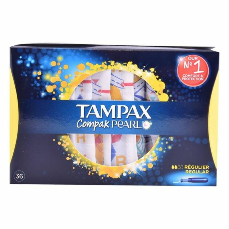 Pack de Tampons Pearl Regular Tampax Tampax Pearl Compak (36 uds) 36 Unités