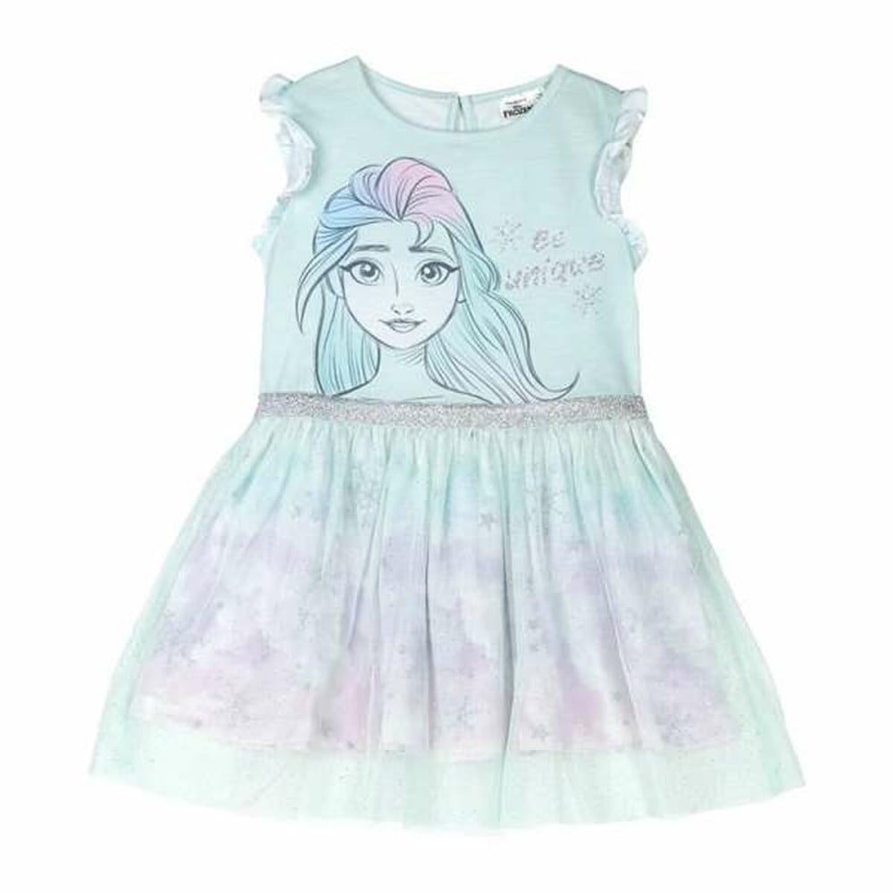 Dress Frozen Turquoise Girl