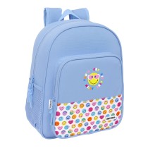 Schulrucksack Smiley Joyful Blau Bunt 32 x 38 x 12 cm