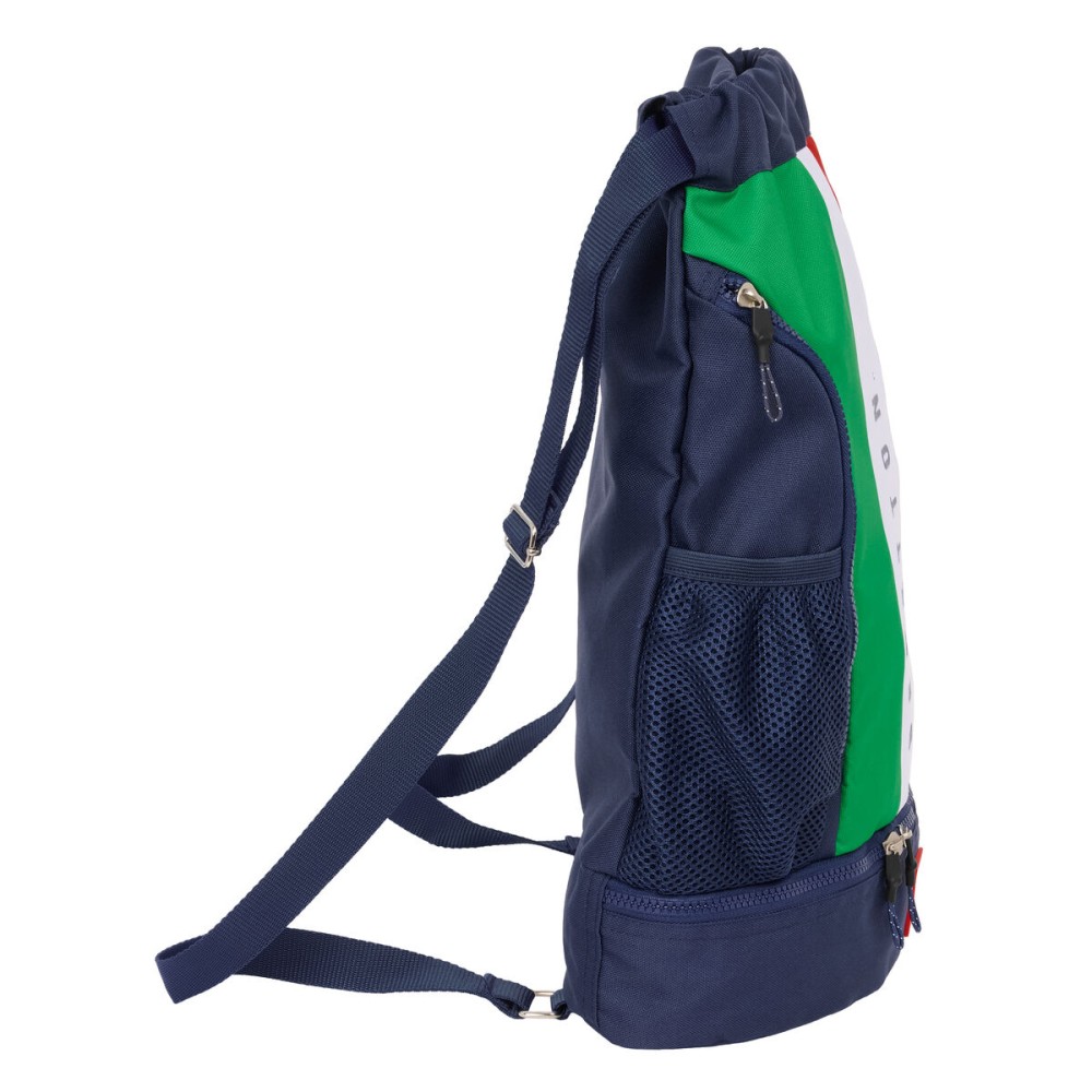 Backpack with Strings Benetton Flag Navy Blue 35 x 40 x 1 cm