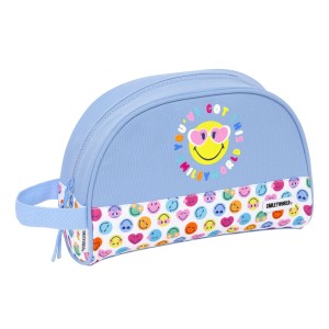 Nécessaire de Voyage Smiley Joyful Multicouleur Bleu clair Recyclable 28 x 18 x 10 cm