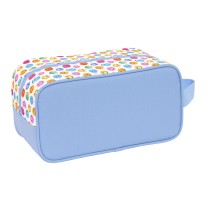 Travel Slipper Holder Smiley Joyful Multicolour Light Blue 29 x 15 x 14 cm