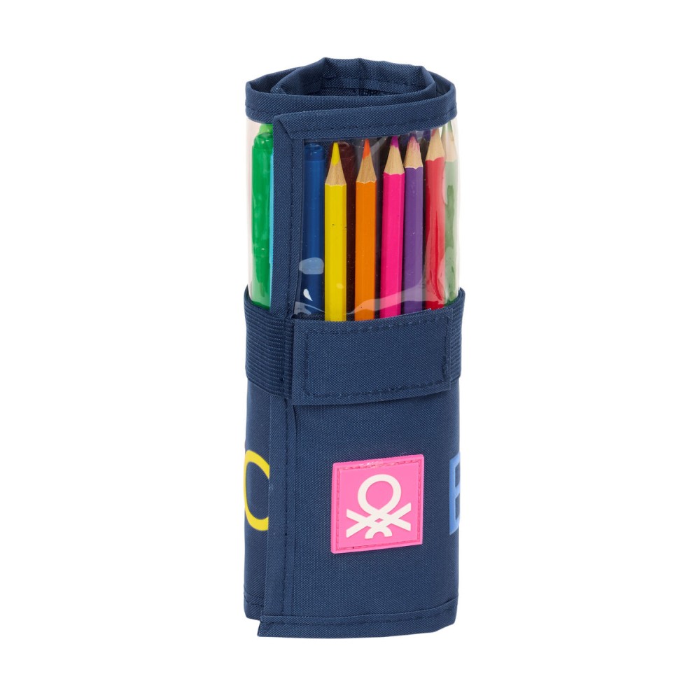 Fourre-tout Benetton Damero Blue marine 7 x 20 x 7 cm 27 Pièces