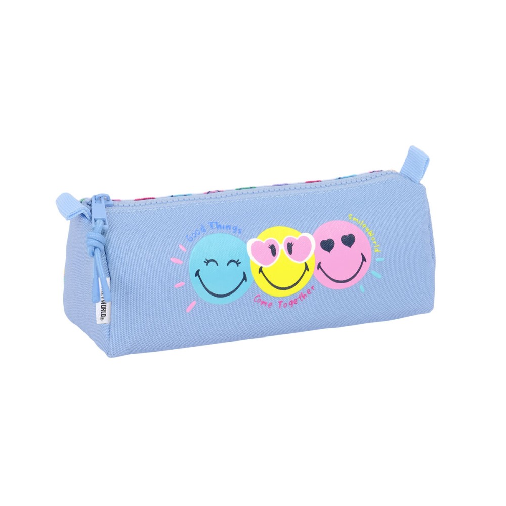 Fourre-tout Smiley Joyful Multicouleur Bleu clair 21 x 8 x 7 cm