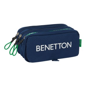 Fourre-tout Benetton Green Blue marine 21,5 x 10 x 8 cm