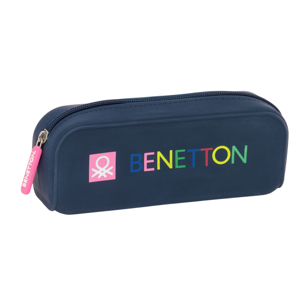 Fourre-tout Benetton Damero Blue marine 18.5 x 7.5 x 5.5 cm