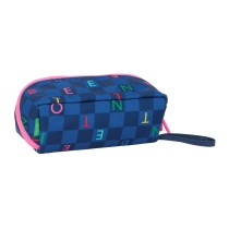 Holdall Benetton Damero Navy Blue 20 x 8 x 8 cm