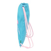 Sac à dos serré par des ficelles Benetton Unique Rose Turquoise 35 x 40 x 1 cm