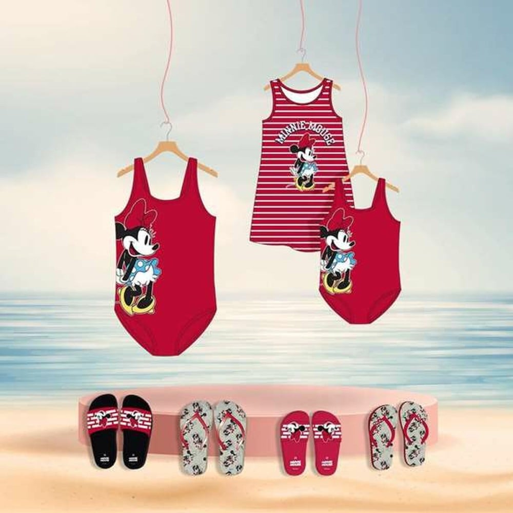 Damen Badeanzug Minnie Mouse Rot