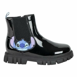 Kids Casual Boots Stitch Black