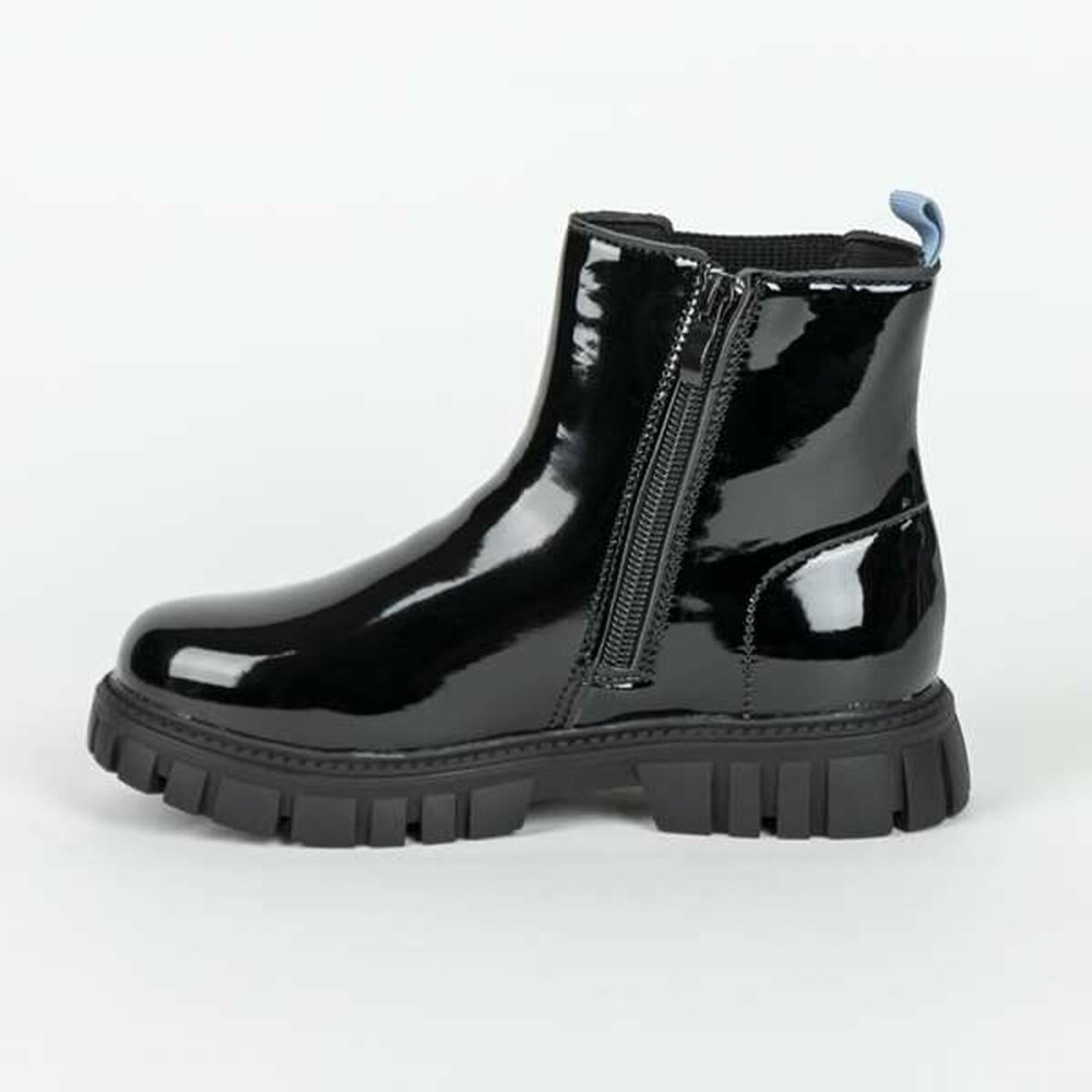 Kids Casual Boots Stitch Black