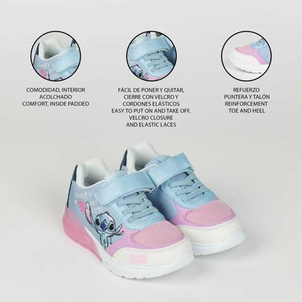 Sports Shoes for Kids Stitch Light Blue