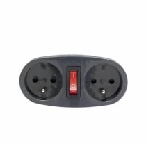 2-socket plugboard with power switch Chacon