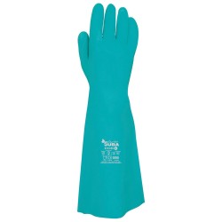 Work Gloves JUBA Green Satin finish Nitrile Pool