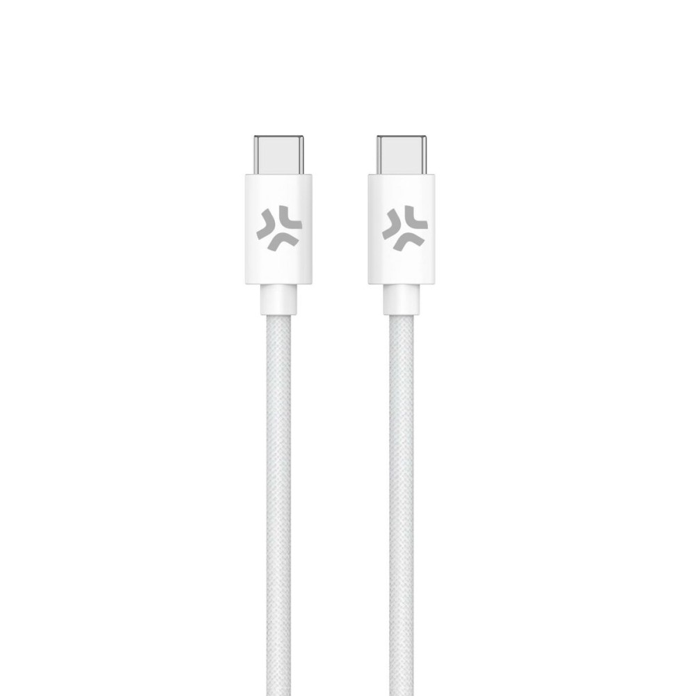 Câble USB-C Celly USBCUSBCCOTTWH Blanc 1,5 m