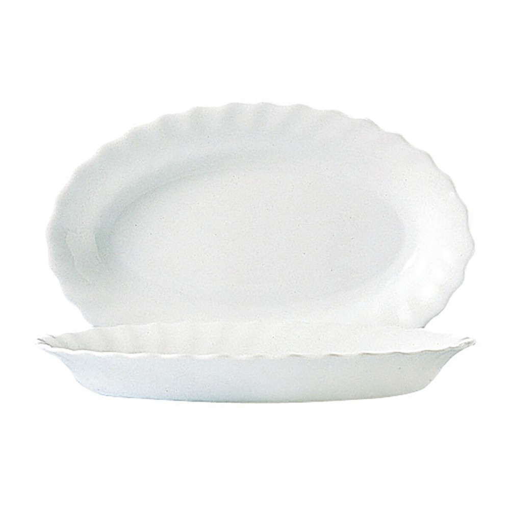 Plat à Gratin Luminarc Trianon Blanc verre (22 cm) (24 Unités)