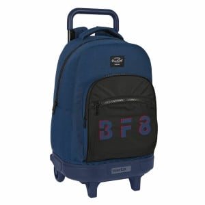 Schulrucksack mit Rädern BlackFit8 Urban Schwarz Marineblau (33 x 45 x 22 cm)