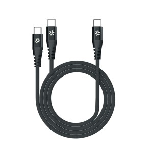 USB-C-Kabel Celly USBC2USBCBK Schwarz 1,3 m