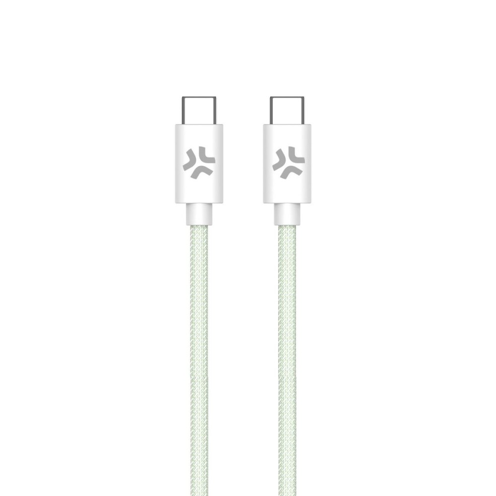 USB-C Cable Celly USBCUSBCCOTTGN Green 1,5 m