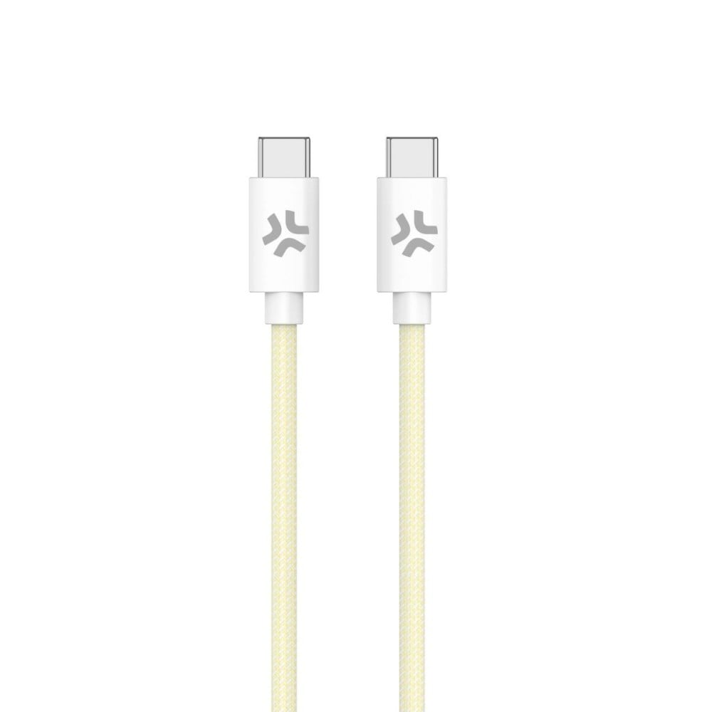 Câble USB-C Celly USBCUSBCCOTTYL Jaune 1,5 m