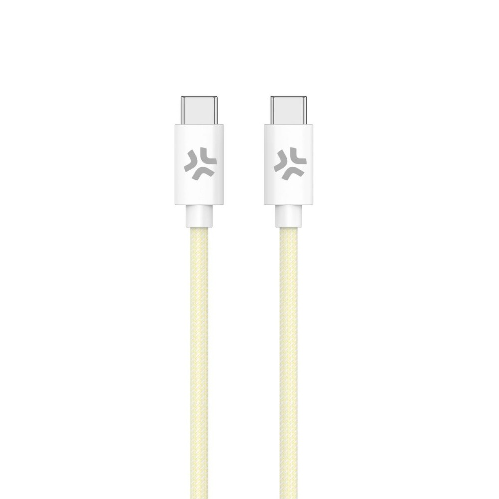 USB-C-Kabel Celly USBCUSBCCOTTYL Gelb 1,5 m