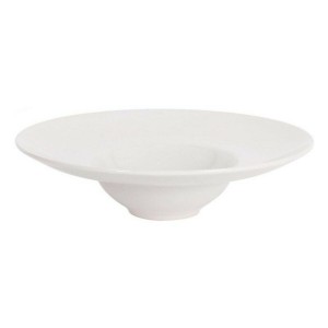 Assiette à pâtes La Mediterránea Bari Ivoire Grès (25 x 6,6 cm)