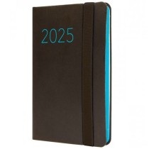 Agenda Finocam FLEXI Noir Mini 8,2 x 12,7 cm 2025 Lisse