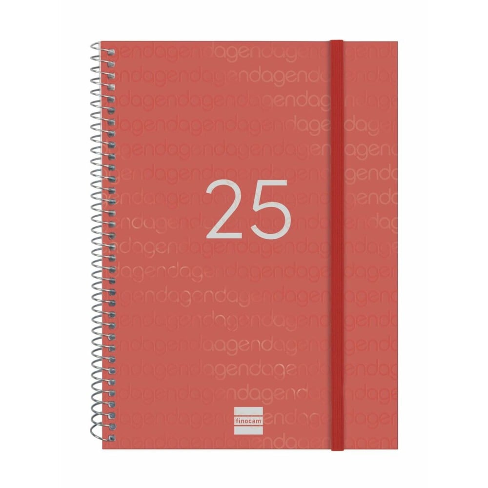 Agenda Finocam YEAR Rouge A5 15,5 x 21,2 cm 2025