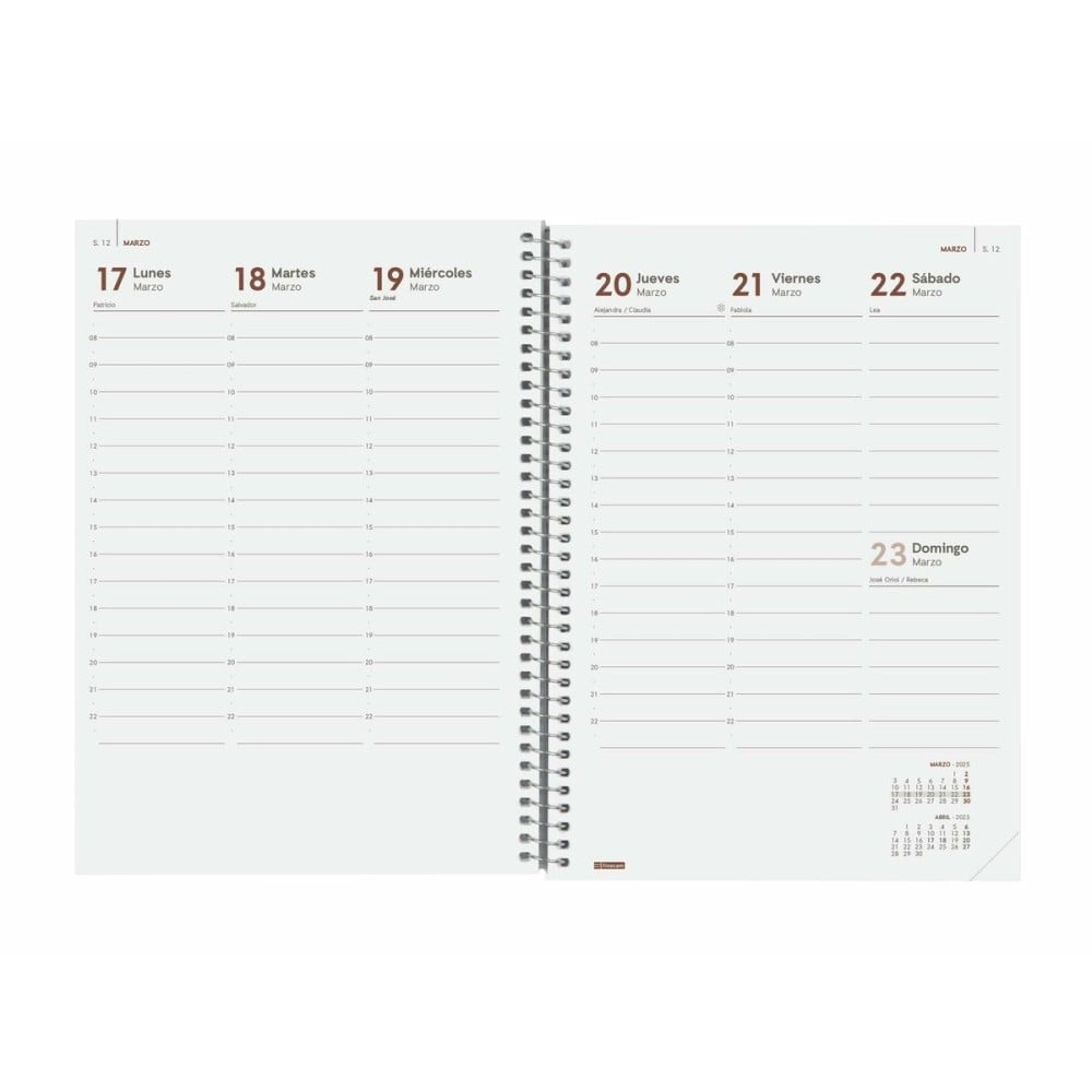 Agenda Finocam YEAR Rouge A5 15,5 x 21,2 cm 2025