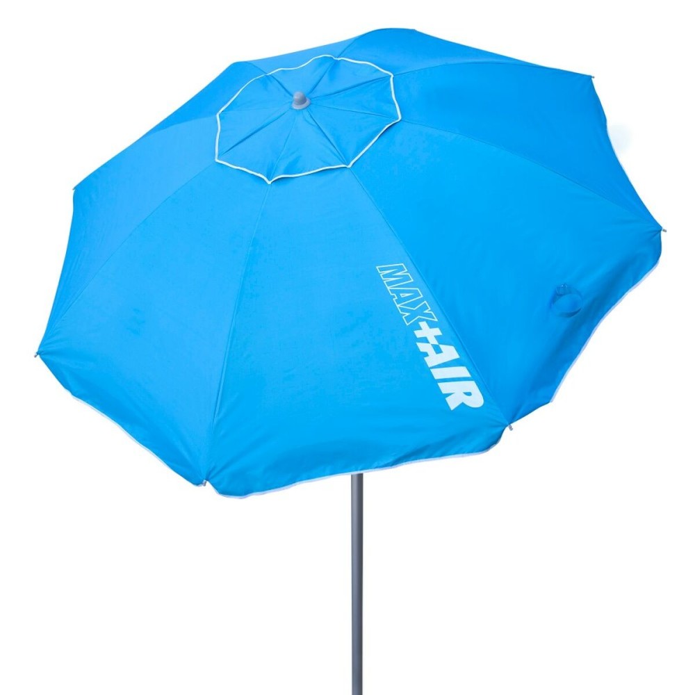 Parasol Aktive UV50 Ø 200 cm Bleu Polyester Aluminium 200 x 198,5 x 200 cm (6 Unités)