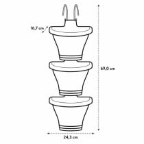 Plant pot Elho 472112415000 White Rectangular Modern Ø 26,7 x 29,7 cm