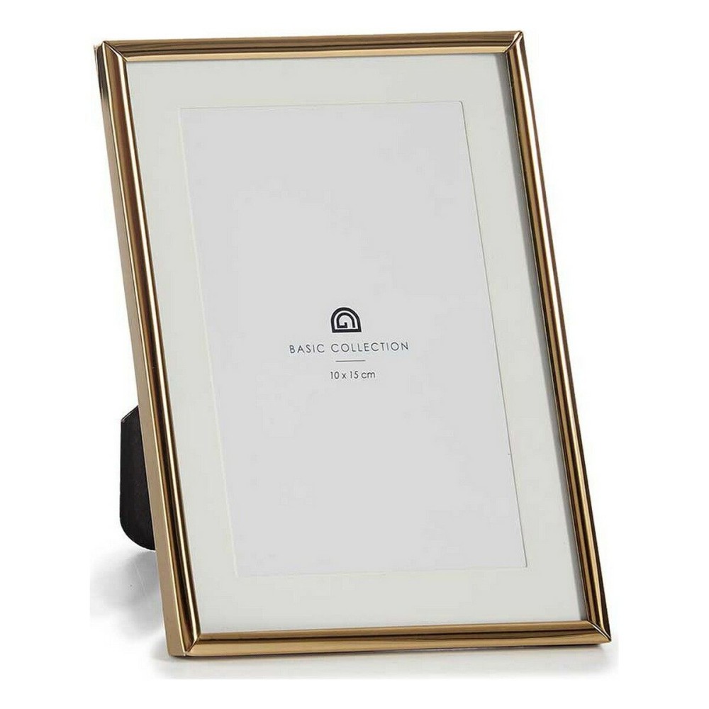 Photo frame MS610001-MAT GOLD Golden Crystal Steel (12 Units)