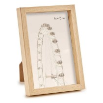 Photo frame WPC1020ML-1 Brown Natural Plastic (6 Units)