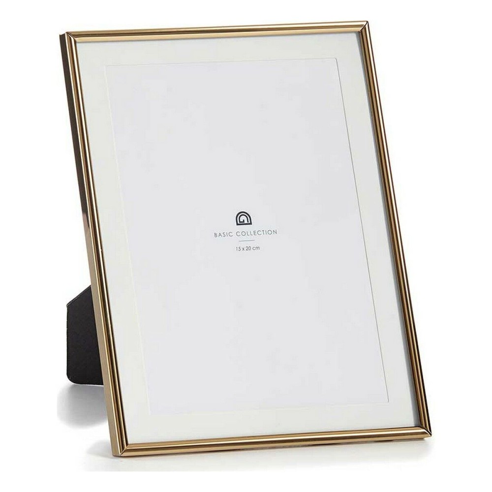 Photo frame MS61001-MAT GOLD Golden Crystal Steel (12 Units)