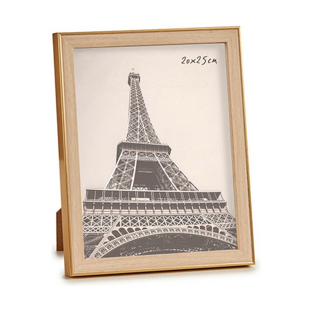 Photo frame WPC1920MG-4 Brown Golden Glass polypropylene (6 Units)