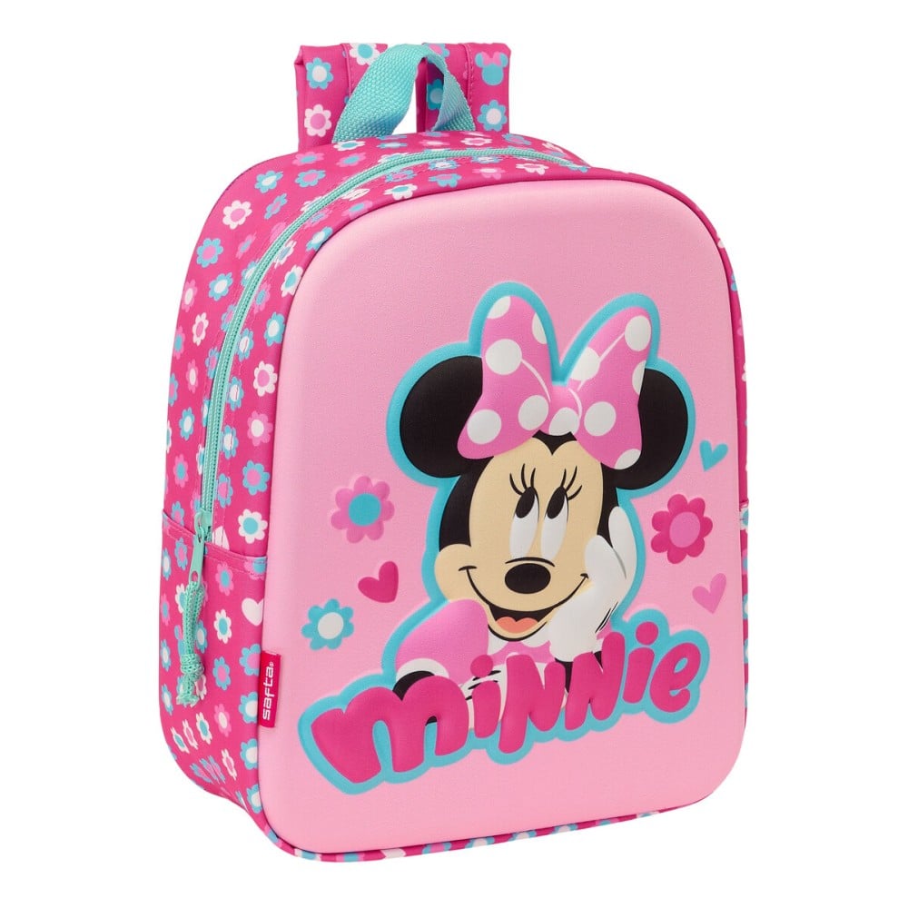 Kinderrucksack 3D Minnie Mouse Rosa 22 x 27 x 10 cm